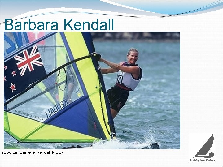 Barbara Kendall (Source: Barbara Kendall MBE) 