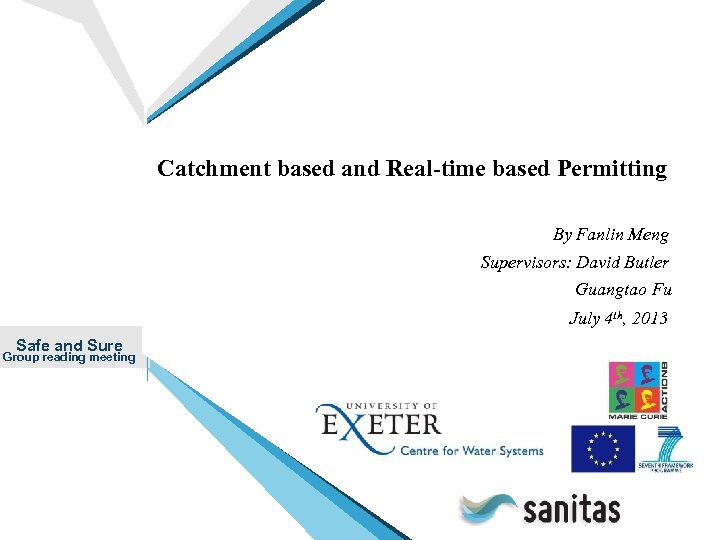 Power. Point Design Template Catchment based and Real-time based Permitting add your subheading By