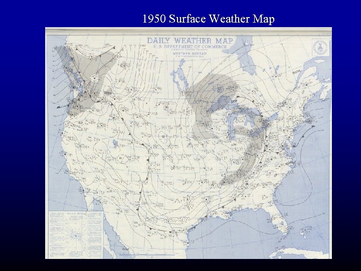 1950 Surface Weather Map 