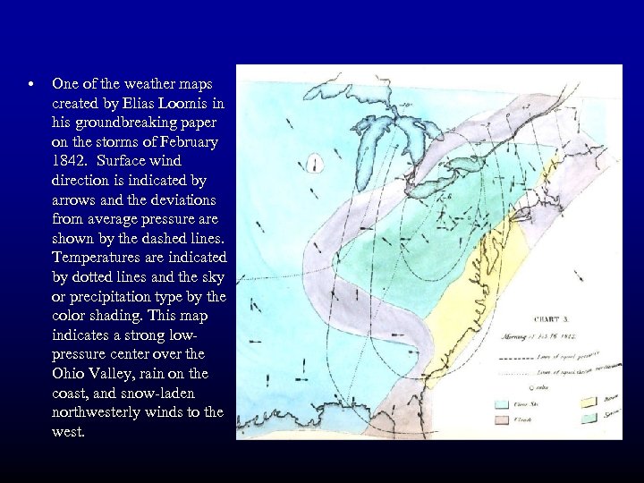  • One of the weather maps created by Elias Loomis in his groundbreaking