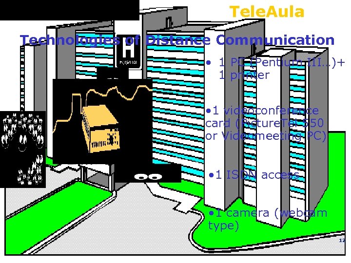 Tele. Aula Technologies of Distance Communication • 1 PC (Pentium III…)+ 1 printer •