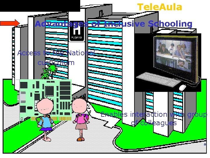 Tele. Aula Advantages of Inclusive Schooling Access to the National curriculum Enables interaction with