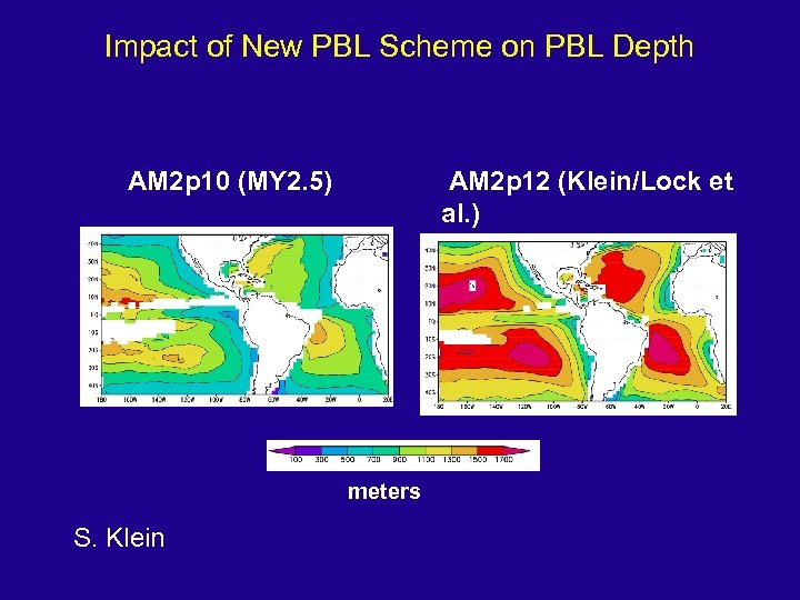 Impact of New PBL Scheme on PBL Depth AM 2 p 10 (MY 2.