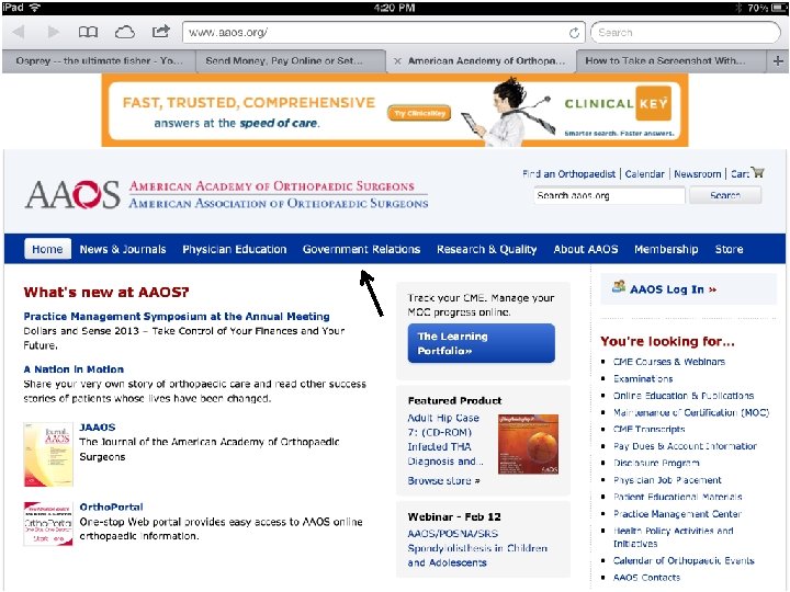 AAOS Home Page 30 