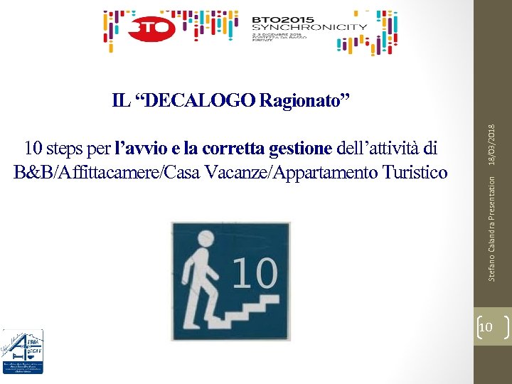 Stefano Calandra Presentation 10 steps per l’avvio e la corretta gestione dell’attività di B&B/Affittacamere/Casa