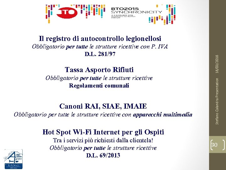 Passo 7 Tassa Asporto Rifiuti Obbligatorio per tutte le strutture ricettive Regolamenti comunali Canoni