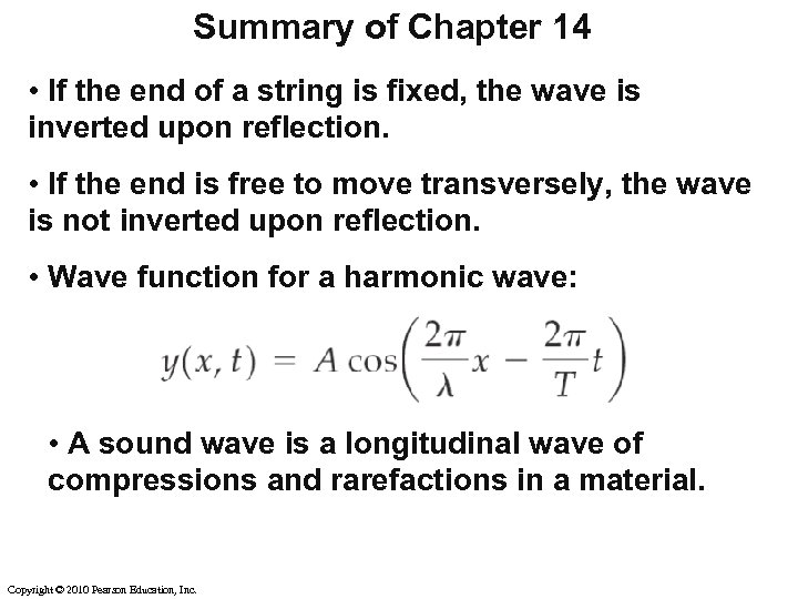 Summary of Chapter 14 • If the end of a string is fixed, the