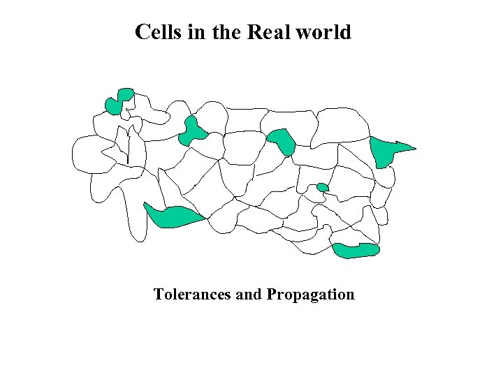 Cells in the Real world Tolerances and Propagation 