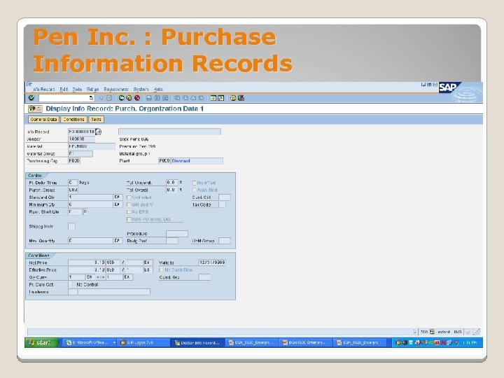 Pen Inc. : Purchase Information Records 