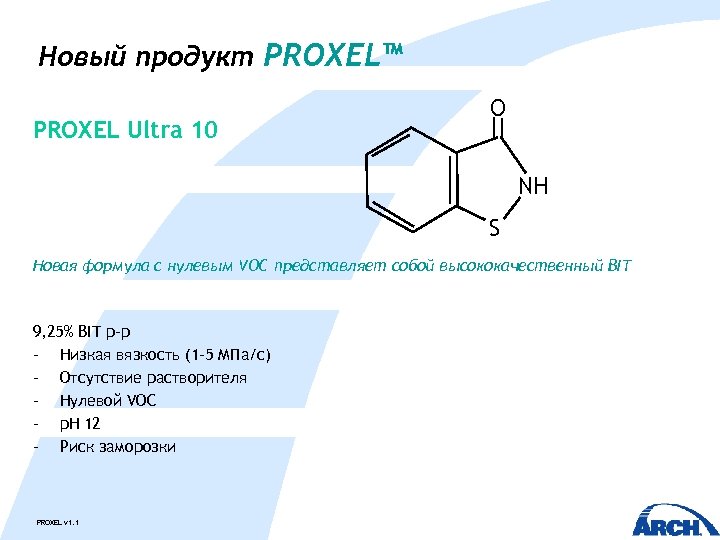 Новый продукт PROXEL™ PROXEL Ultra 10 O NH S Новая формула с нулевым VOC