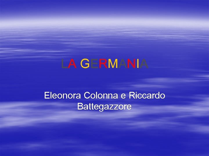 L A G E R MA N I A Eleonora Colonna e Riccardo Battegazzore