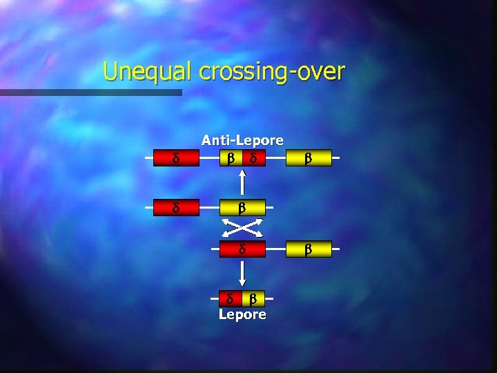 Unequal crossing-over d Anti-Lepore b d d b Lepore b b 