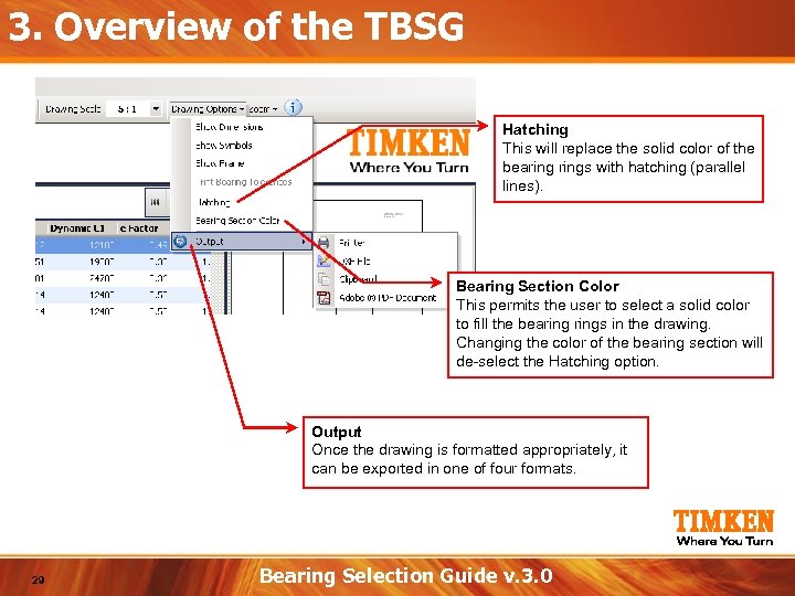 3. Overview of the TBSG Hatching This will replace the solid color of the