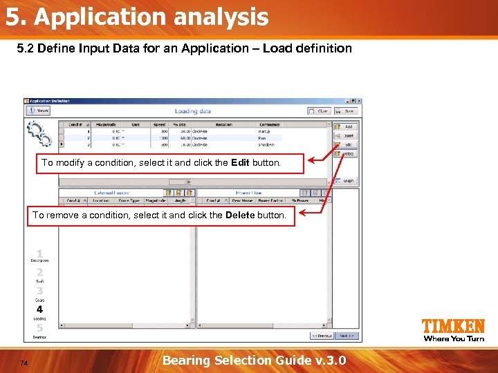 5. Application analysis 5. 2 Define Input Data for an Application – Load definition