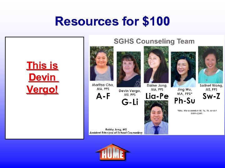 Resources for $100 This is Devin Vergo! 