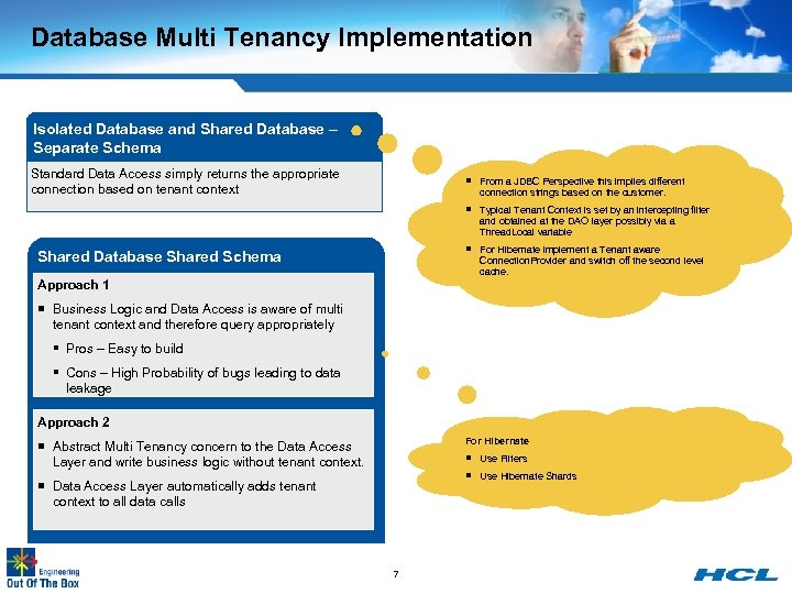 Database Multi Tenancy Implementation Isolated Database and Shared Database – Separate Schema Standard Data