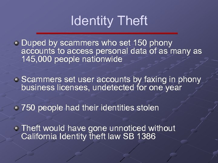 Identity Theft Duped by scammers who set 150 phony accounts to access personal data