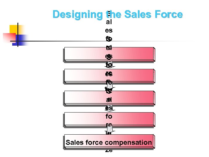 S Designing the Sales Force al es fo S rc al e es S