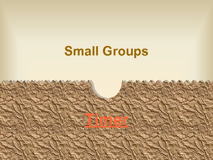 Small Groups Timer 