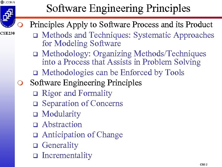 CSE 230 Chapter 3 SWE Principles Prof Steven