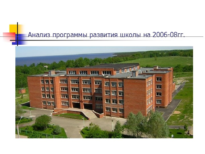 Анализ программы развития школы на 2006 -08 гг. 