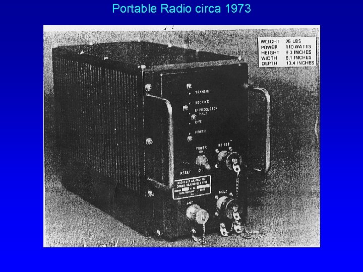 Portable Radio circa 1973 