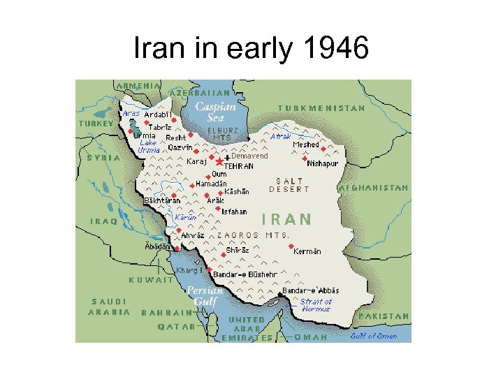 Iran in early 1946 