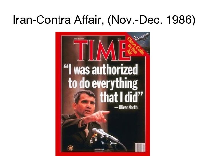 Iran-Contra Affair, (Nov. -Dec. 1986) 