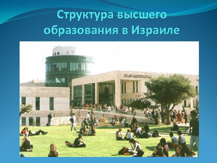 Структура высшего образования в Израиле 