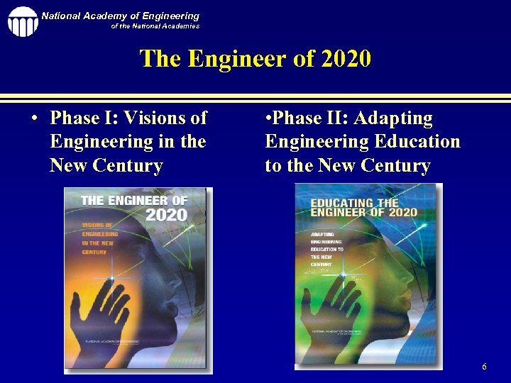 National Academy of Engineering of the National Academies The Engineer of 2020 • Phase