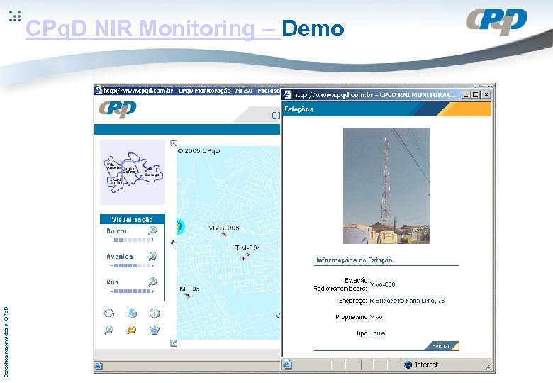 Derechos reservados al CPq. D NIR Monitoring – Demo 