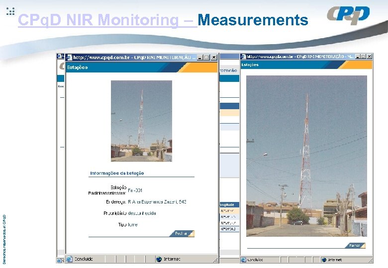 Derechos reservados al CPq. D NIR Monitoring – Measurements 