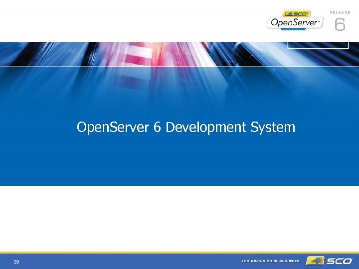  • Open. Server 6 Development System 29 