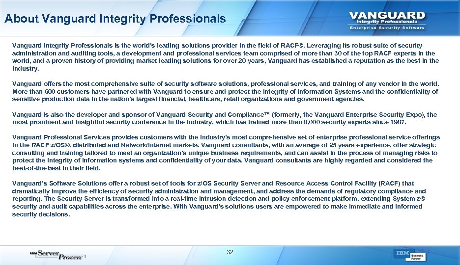 About Vanguard Integrity Professionals is the world’s leading solutions provider in the field of