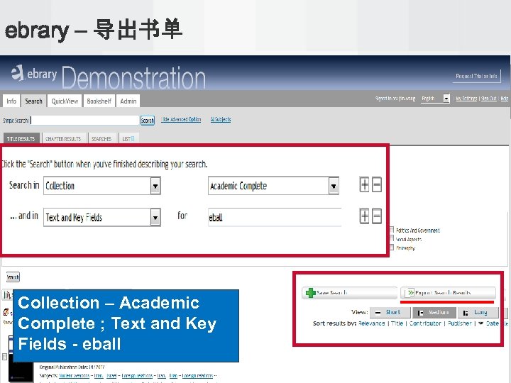ebrary – 导出书单 Collection – Academic Complete ; Text and Key Fields - eball