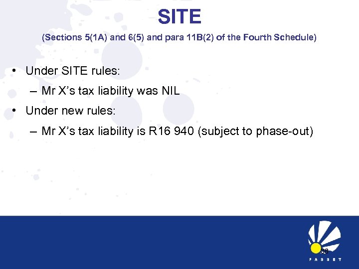 SITE (Sections 5(1 A) and 6(5) and para 11 B(2) of the Fourth Schedule)
