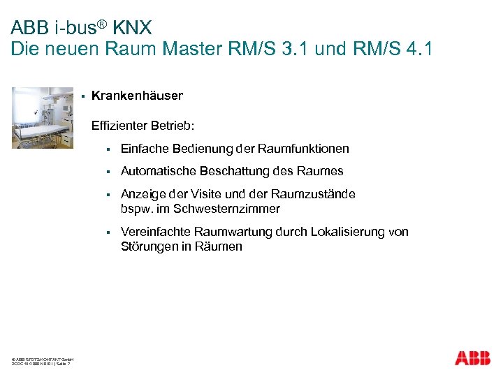 ABB i-bus® KNX Die neuen Raum Master RM/S 3. 1 und RM/S 4. 1