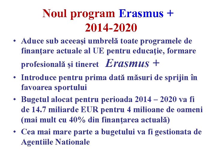 Erasmus Programul Uniunii Europene Pentru Educatie Formare