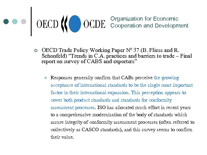 Organization for Economic Cooperation and Development ¢ OECD Trade Policy Working Paper Nº 37