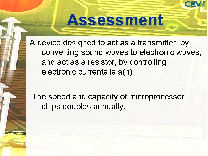 Assessment A device designed to act as a transmitter, by converting sound waves to