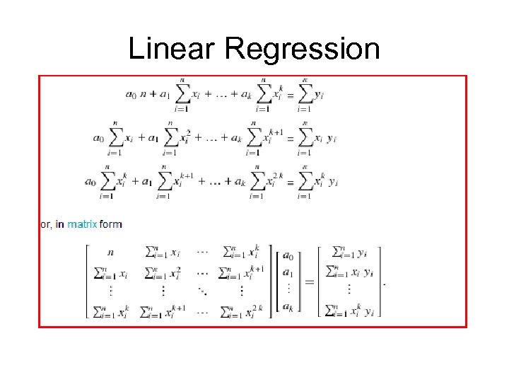 Linear Regression 