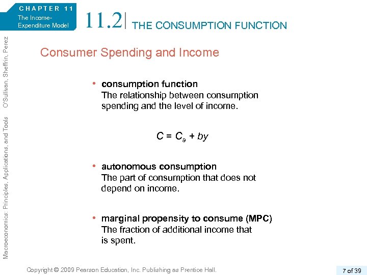 Macroeconomics: Principles, Applications, and Tools O’Sullivan, Sheffrin, Perez 6/e. CHAPTER 11 The Income. Expenditure