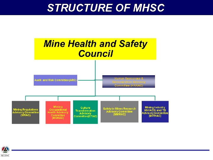 STRUCTURE OF MHSC Human Resources & Remuneration Advisory Committee (HRRAC) 