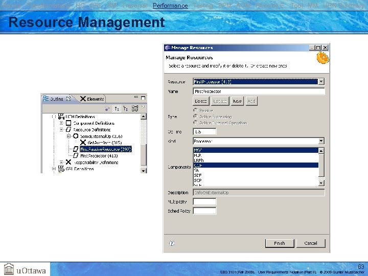 Basics Transformations UC GRL RM Traversal Performance Testing BPM AOM Reverse E. Tool MM