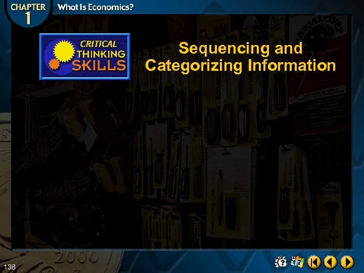 Sequencing and Categorizing Information 138 