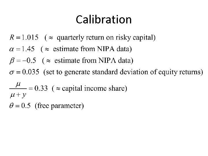 Calibration 