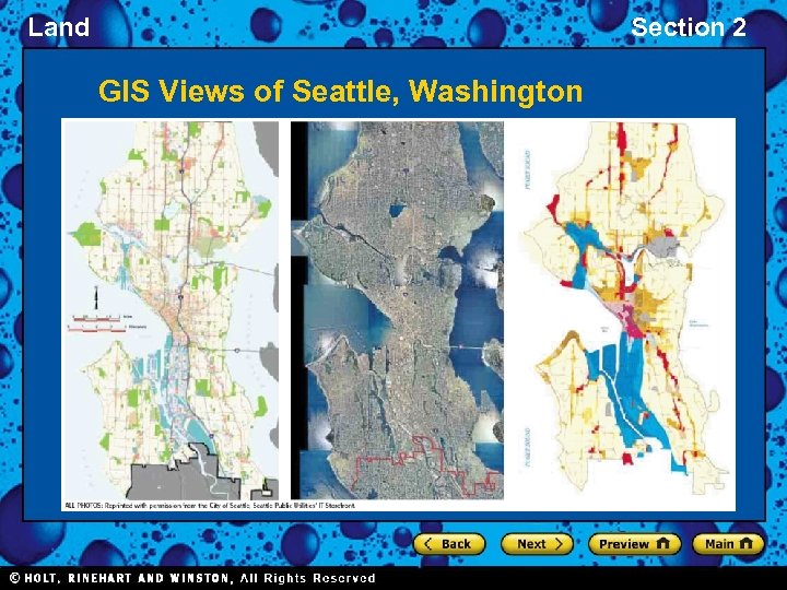 Land Section 2 GIS Views of Seattle, Washington 