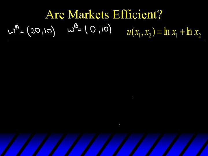 Are Markets Efficient? 