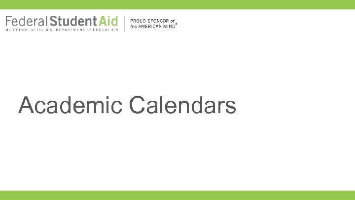 Academic Calendars 