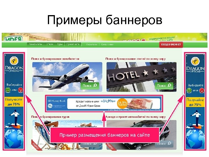 Примеры баннеров 
